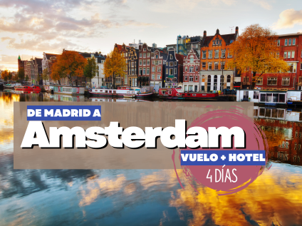 Vuelo más hotel a Amsterdam